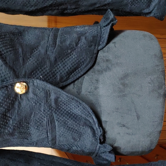 Juicy Couture y2k Vintage Textured Ruffled Bottom Suit Jacket S - Picture 4 of 14